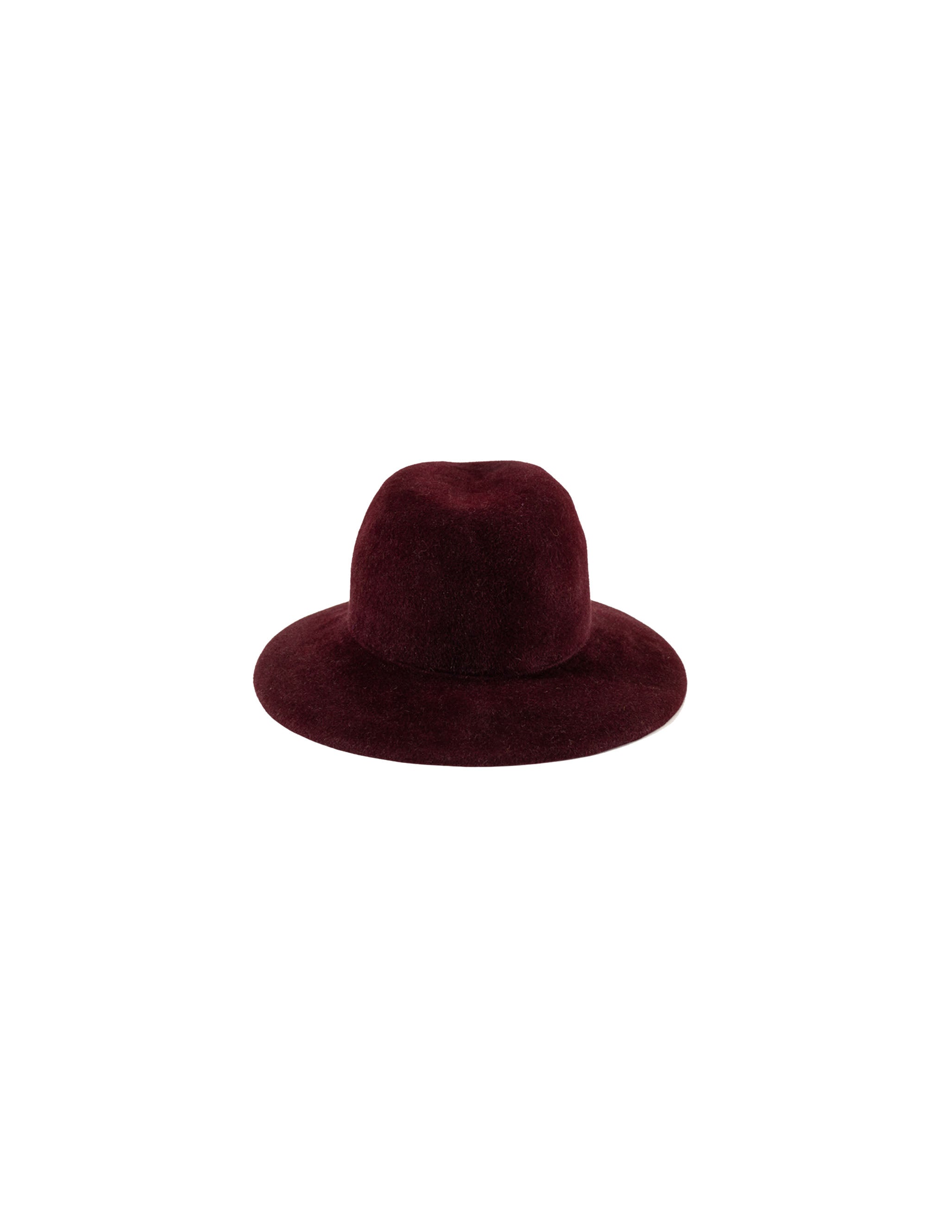 Burgundy wool floppy hat on sale